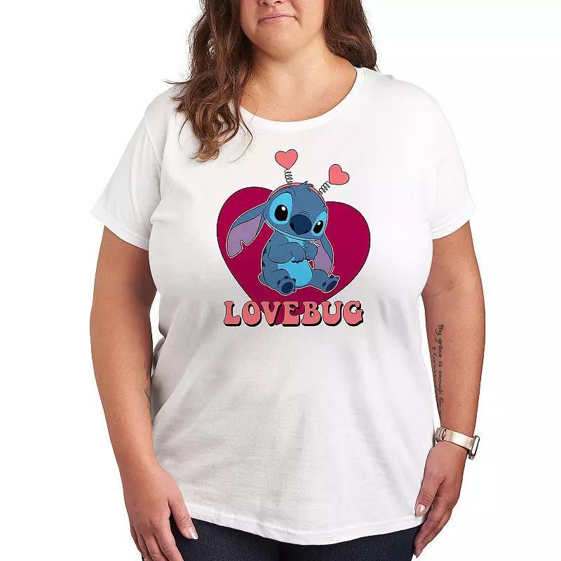 Disneys Lilo & Stitch Plus Lovebug Graphic Tee, Womens Product Image