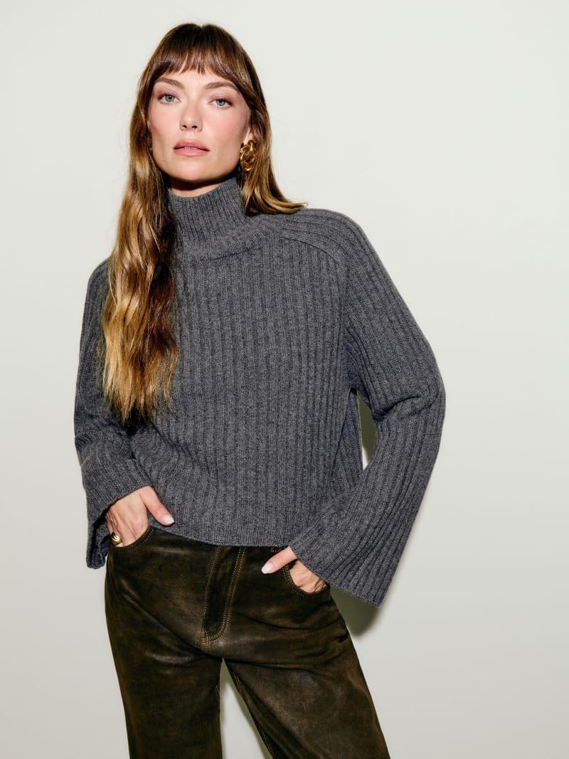 Brooke Cashmere Cropped Turtleneck Product Image