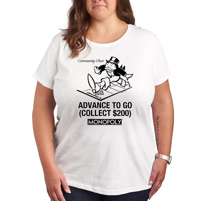 Plus Monopoly Advance To Go Graphic Tee, Womens Product Image