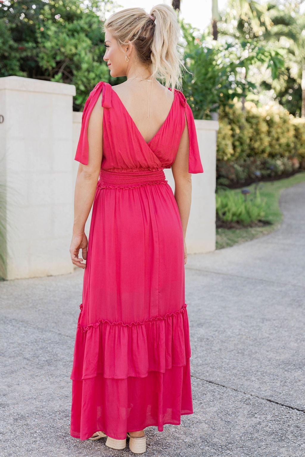 Make It Memorable Watermelon Maxi Dress FINAL SALE Product Image