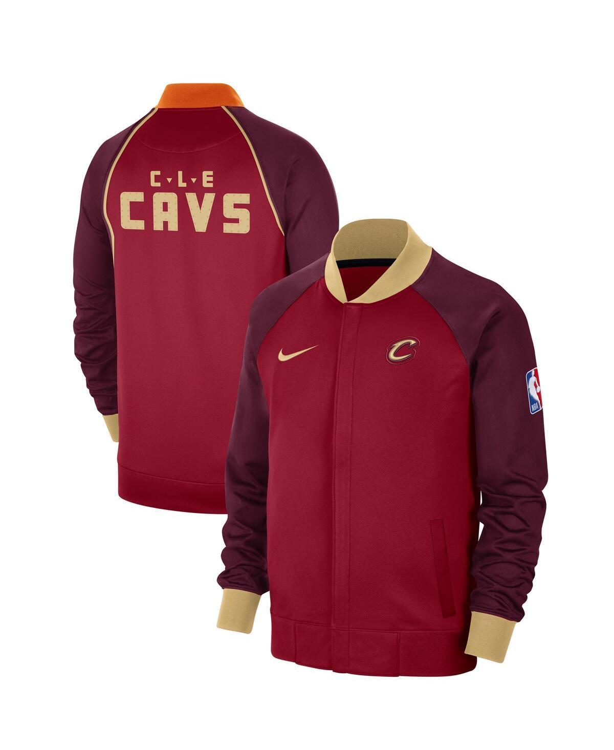 Mens Nike Wine Cleveland Cavaliers 2023/24 City Edition Authentic Showtime Performance Raglan Full-Zip Jacket Product Image