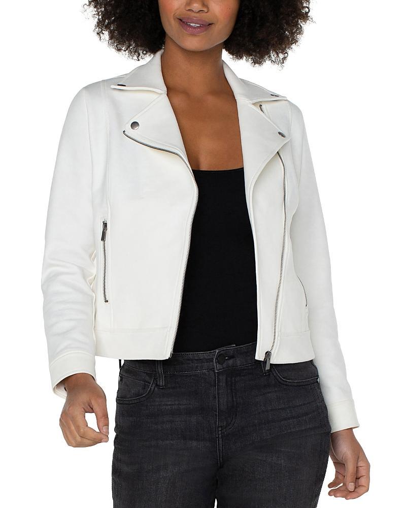 Liverpool Los Angeles Moto Jacket Faux Leather (Black ) Women's Vest Product Image