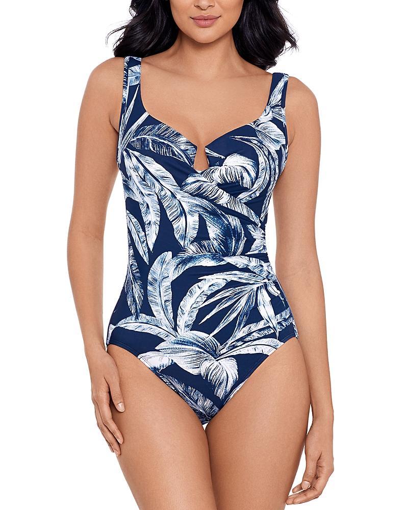 Womens Tropica Toile Escape Printed One-Piece Swimsuit Product Image