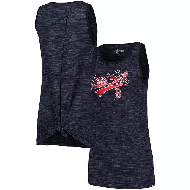 Womens New Era Boston Red Sox Space-Dye Active Tank Top Blue Product Image