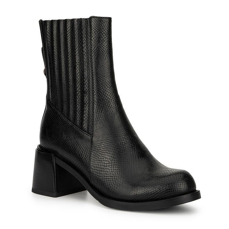 Torgeis Regent Womens Block Heel Ankle Boots Black Product Image