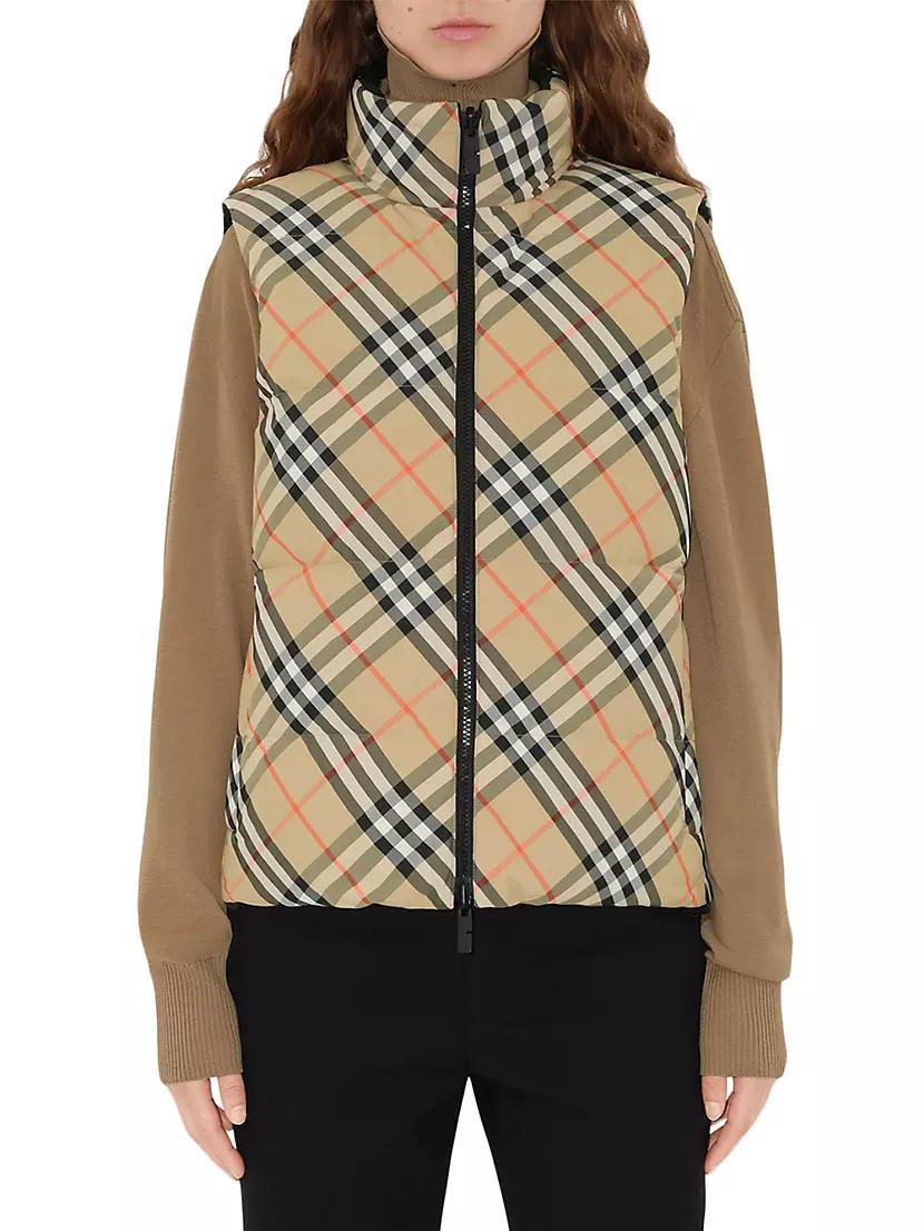 Reversible Plaid Down Vest Product Image