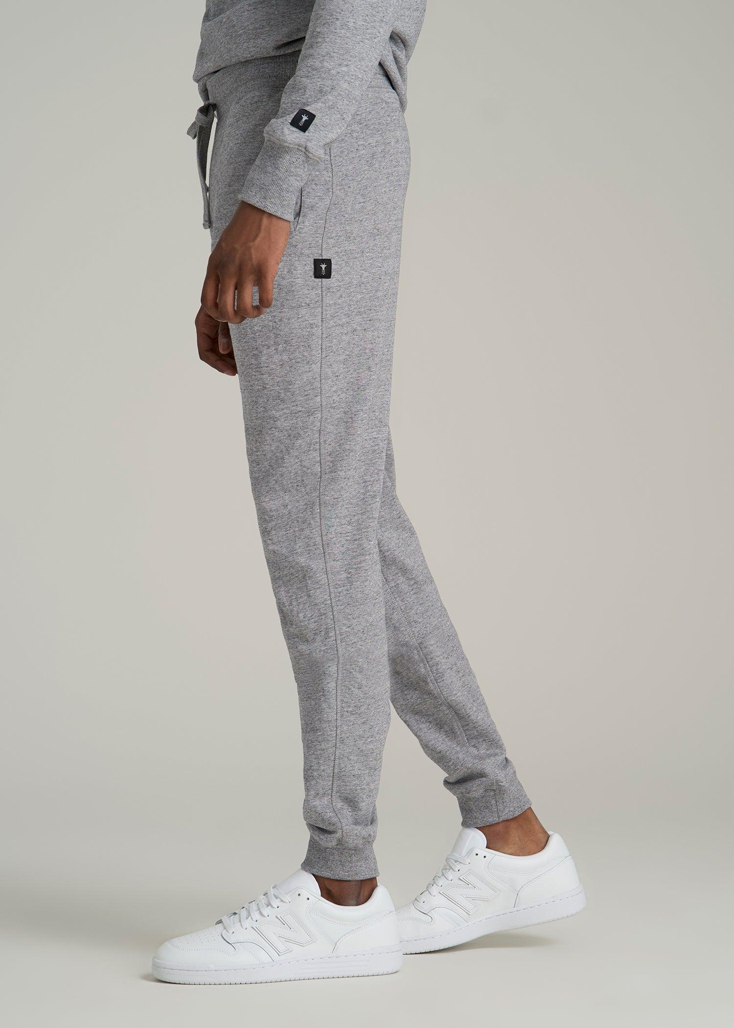 Wearever 2.0 French Terry Joggers for Tall Men in Heathered Grey Product Image