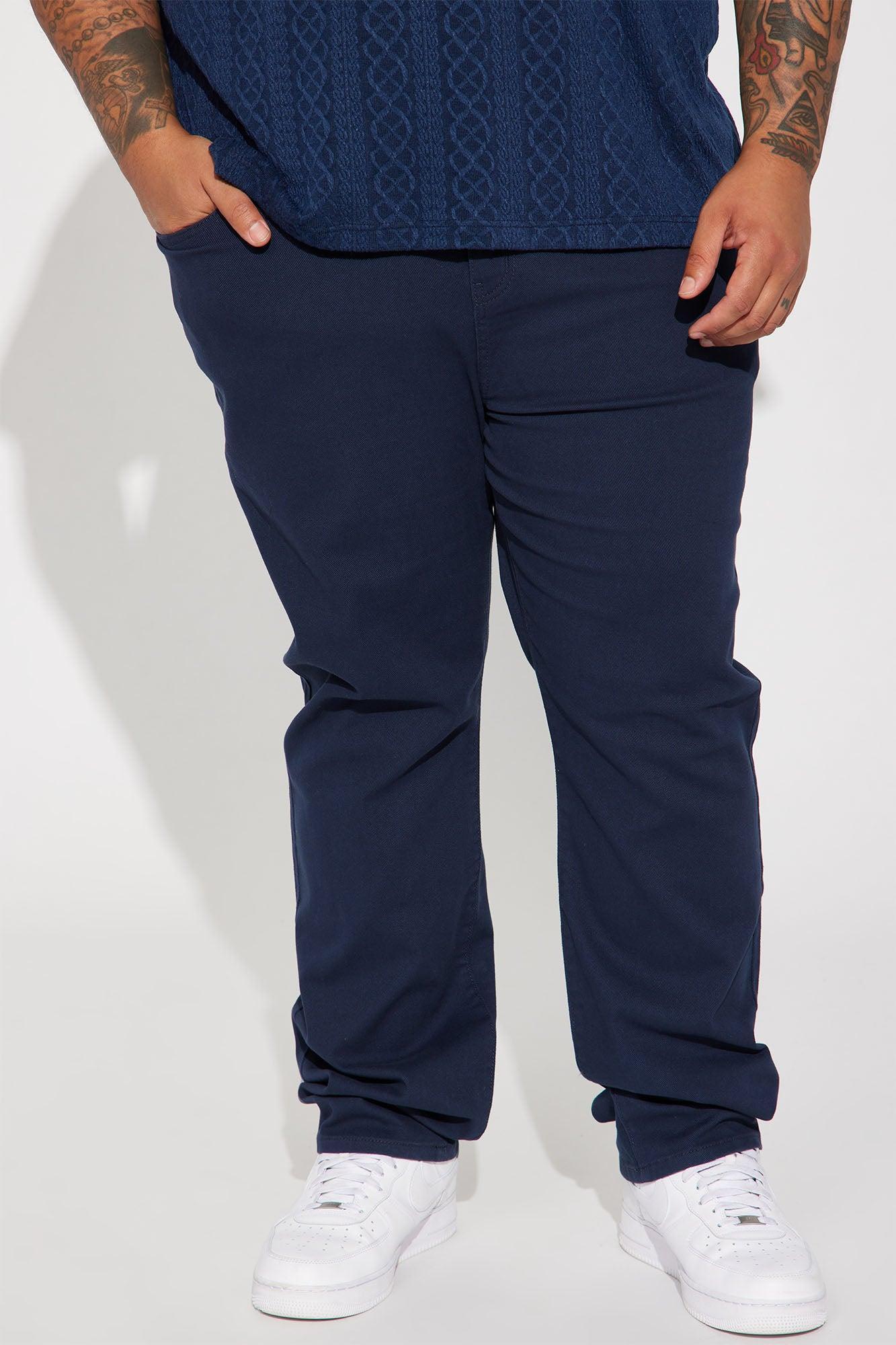 Mike Straight Taper Jeans - Navy Product Image