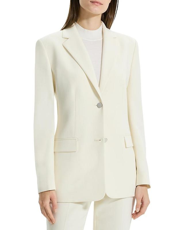 Womens Relaxed Single-Breasted Blazer Product Image