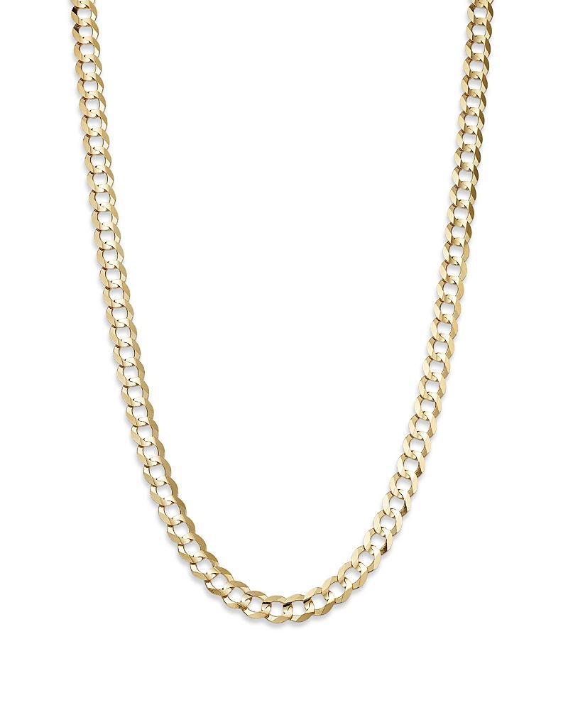 Bloomingdales Fine Collection Mens Comfort Curb Link Chain Necklace in 14K Yellow Gold, 22 - Exclusive Product Image