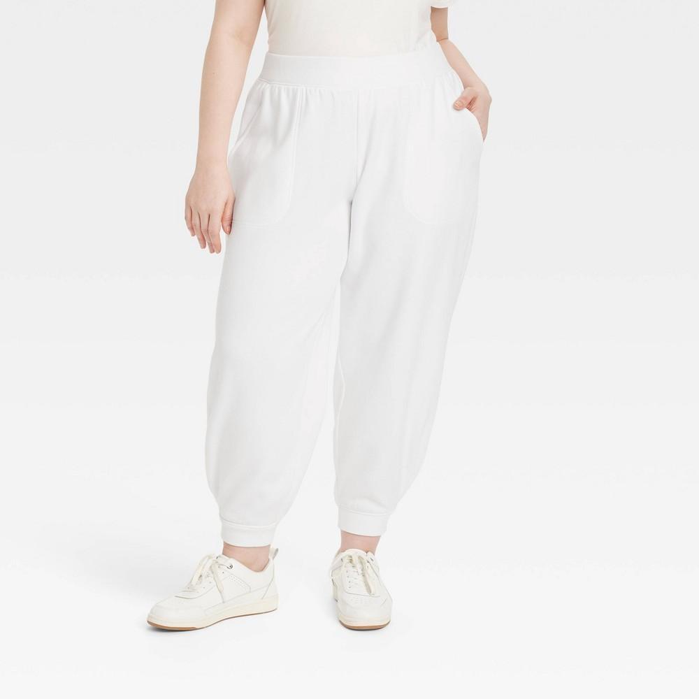 Womens Mid-Rise Sweatpants - Universal Thread White XXL Product Image