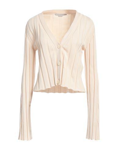 STELLA MCCARTNEY Woman Cardigan Beige Size 6-8 Cotton Product Image