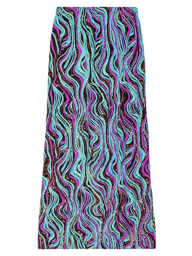 maje Jemilio Sequin Maxi Skirt Product Image