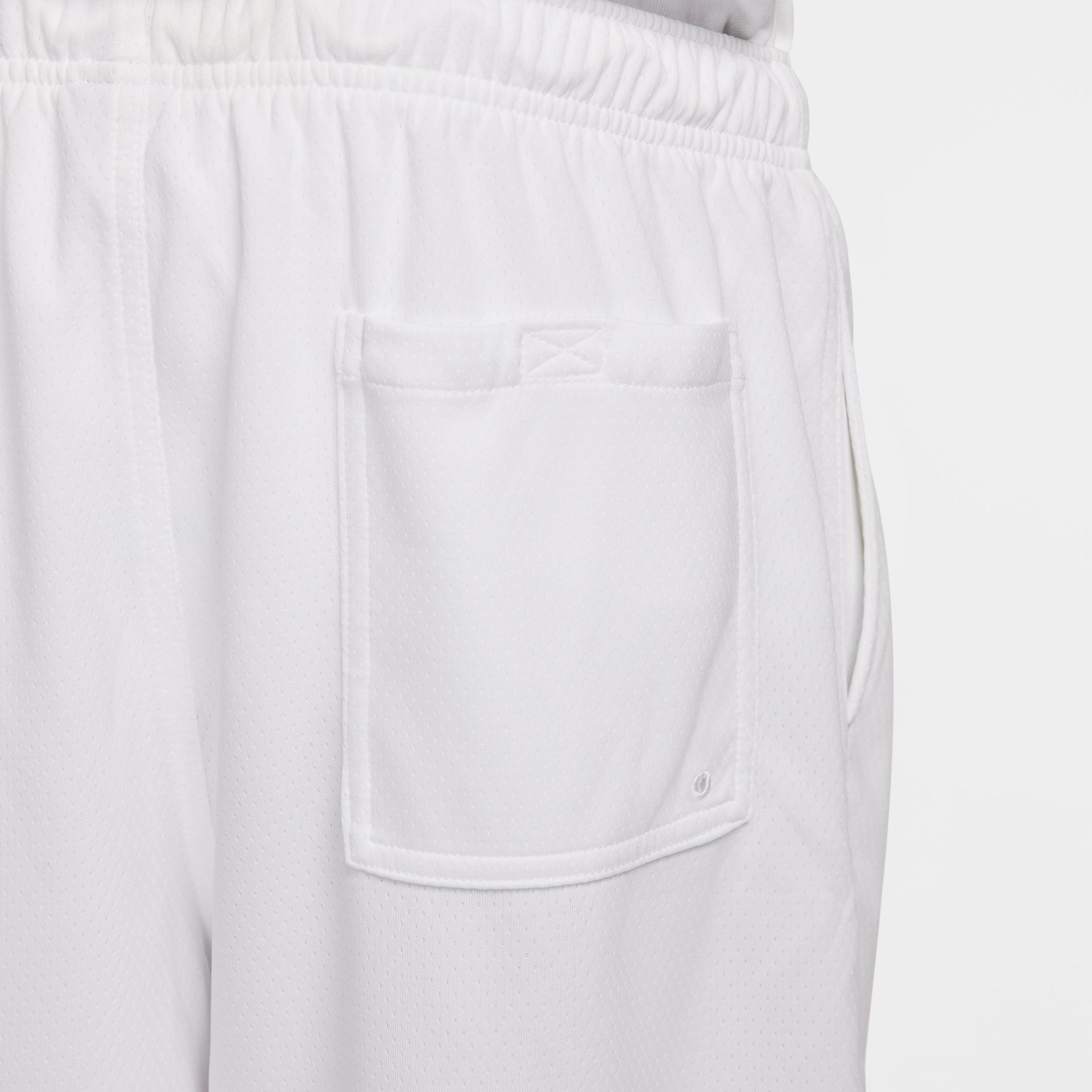 Nike Mens Nike Club Flow Mesh Shorts - Mens White/Black Product Image