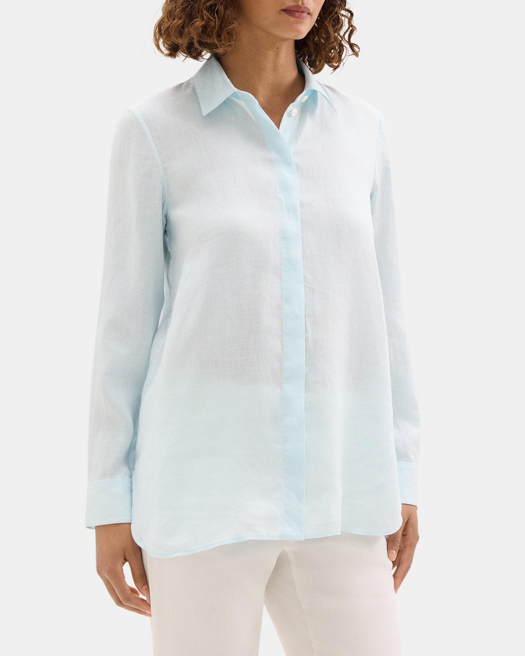 Tunic Shirt in Linen Product Image