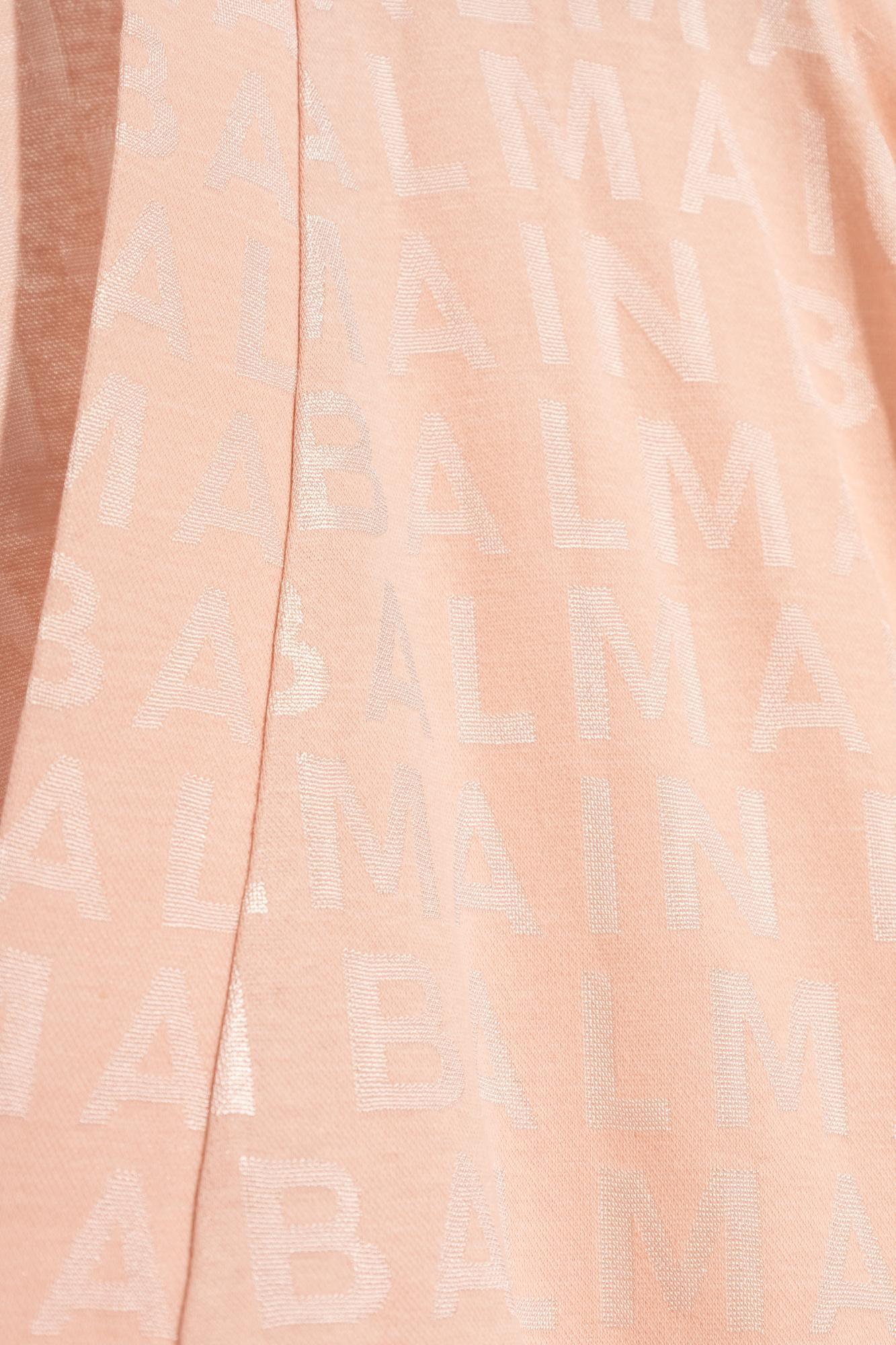 BALMAIN Oversized Short Beach Dress In Pink Product Image