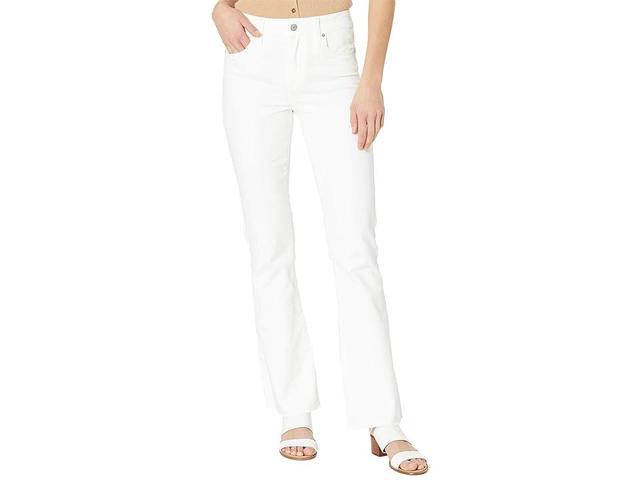 PAIGE Laurel Canyon High Waist Raw Hem Bootcut Jeans Product Image