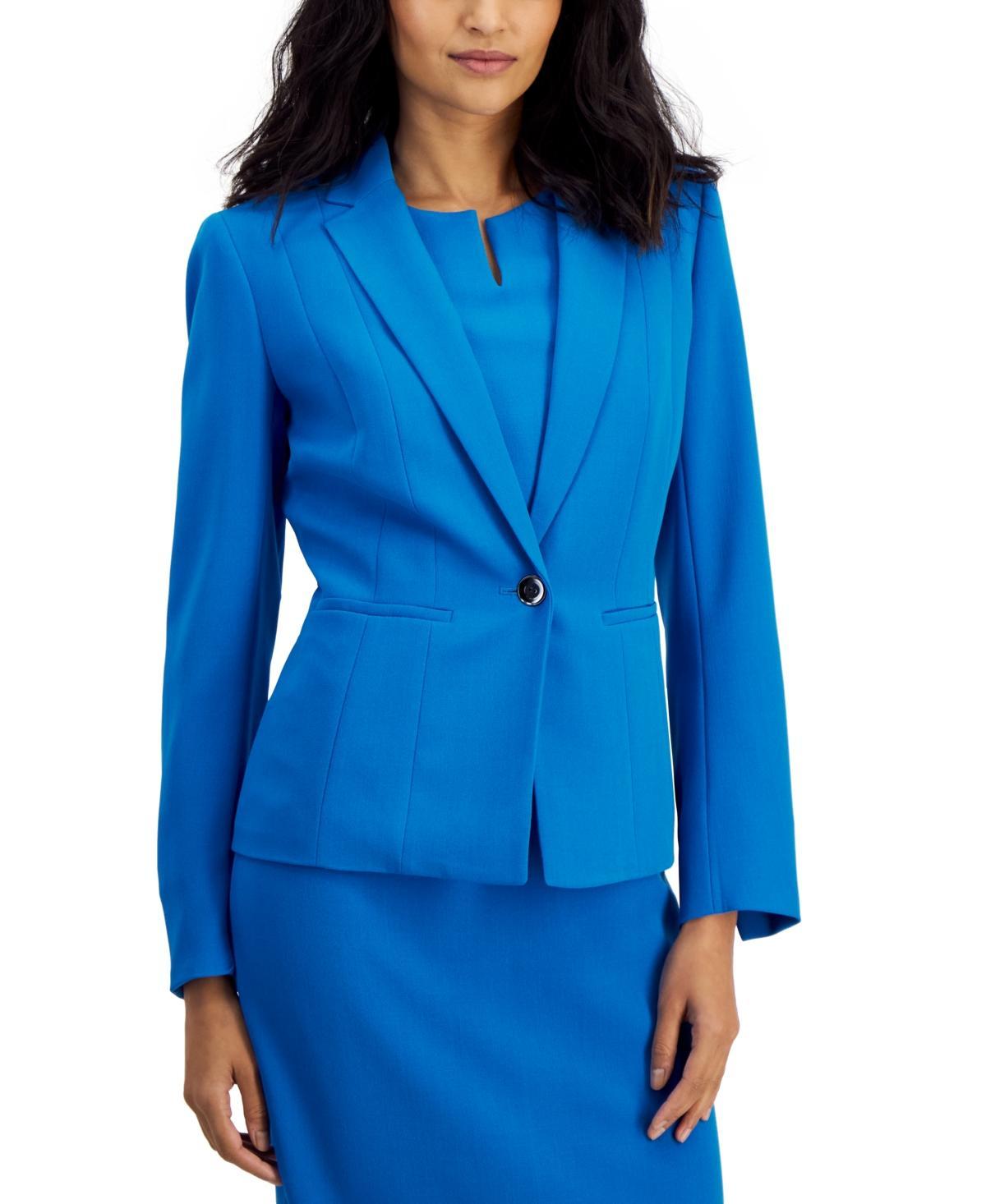 Kasper Petite Crepe One-Button Blazer Product Image