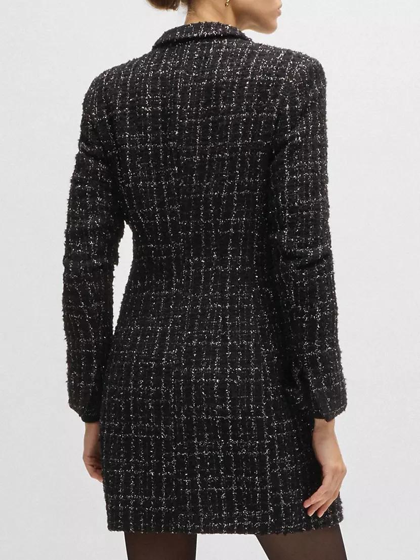 Tuxedo-Style Dress in Sparkling Tweed Product Image