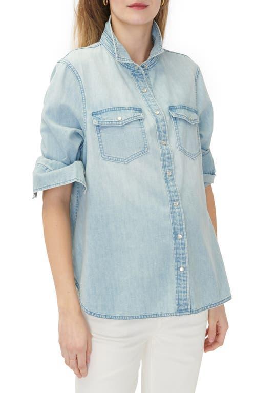 Womens The Denim Maternity Nursing Friendly Shirt Product Image