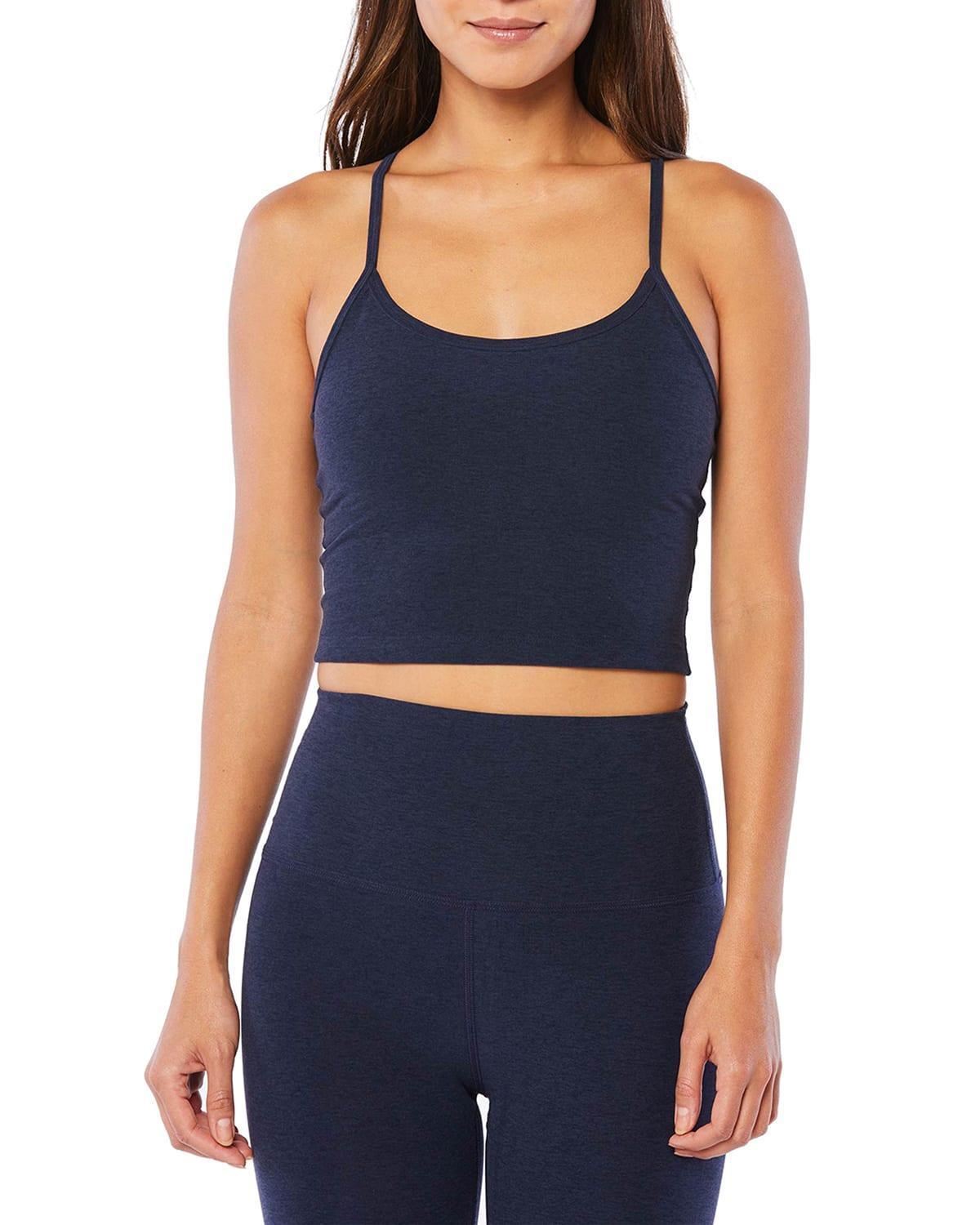 Womens Spacedye Racerback Crop Tank Product Image