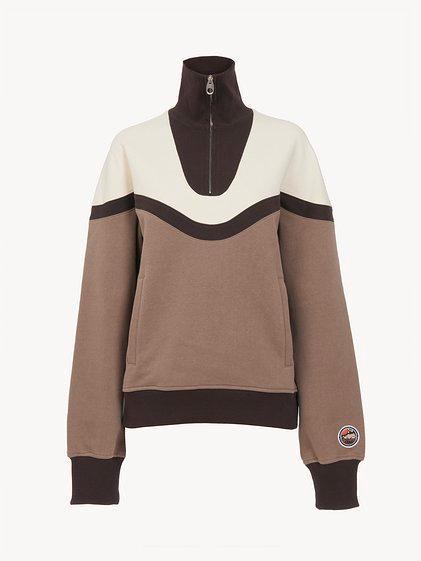 Zip-collar sweater Product Image