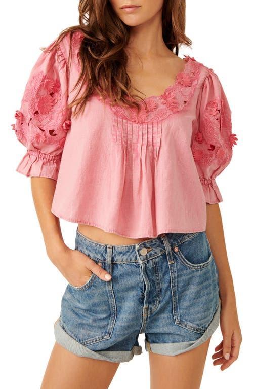 Womens Sophie Embroidered Cotton Top Product Image