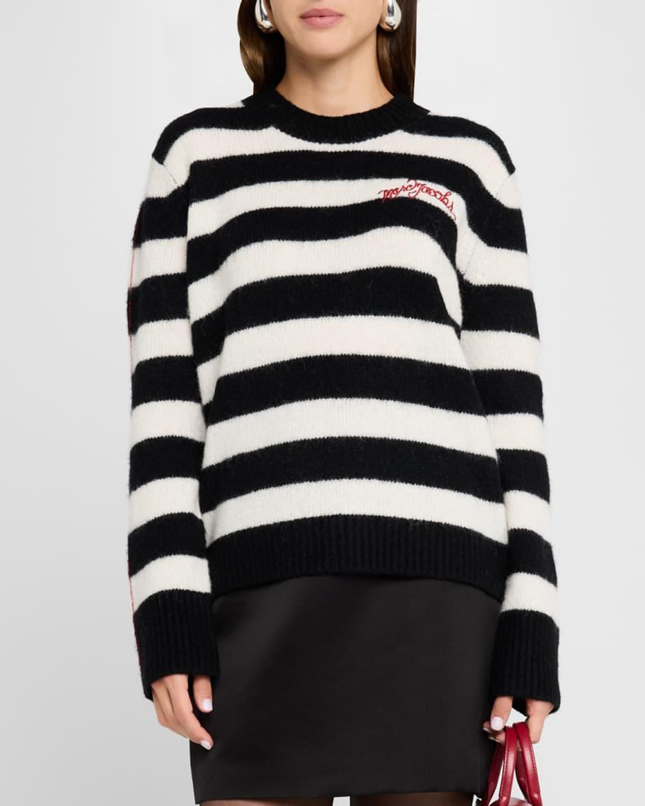 Logo Striped Wool Crewneck Sweater Product Image