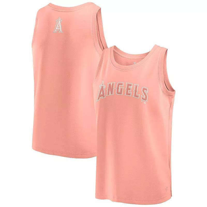 Mens Fanatics Coral Los Angeles Angels Elements Tank Top Product Image