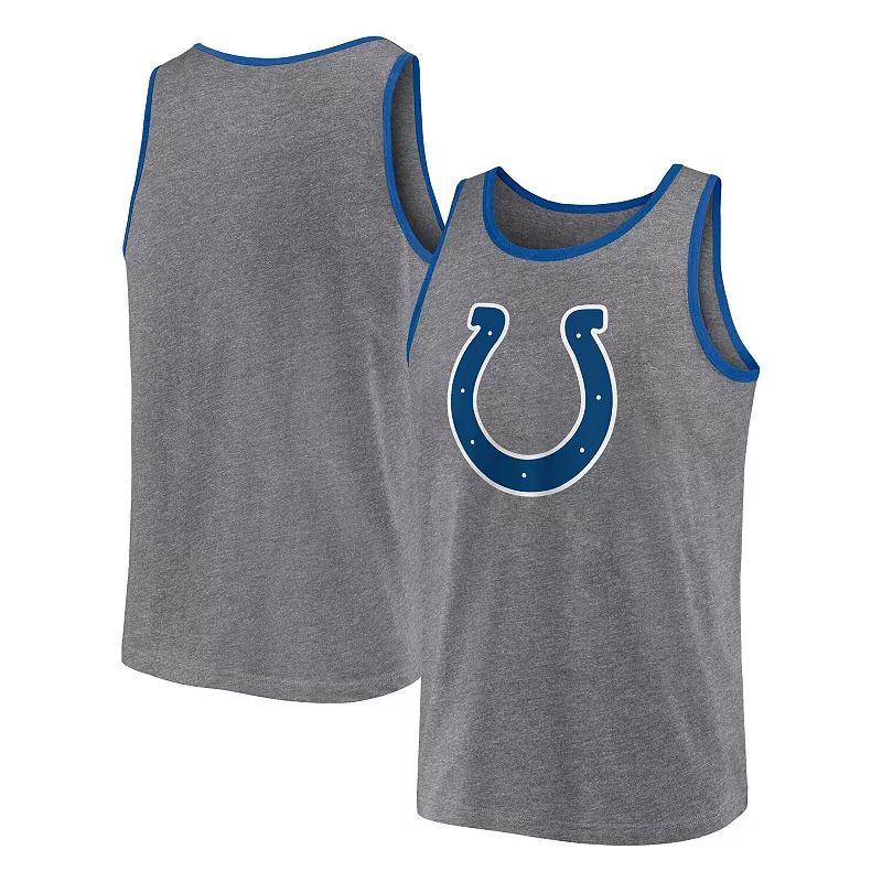 Mens Fanatics Branded Heather Gray Indianapolis Colts Primary Tank Top Product Image