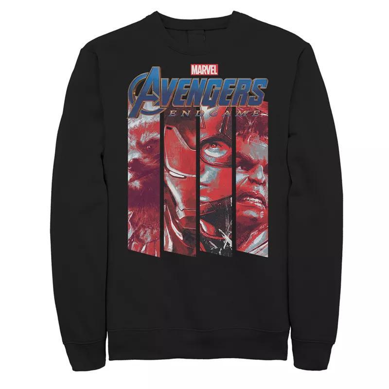 Mens Marvel Avengers Endgame Action Panel Sweatshirt Black Product Image