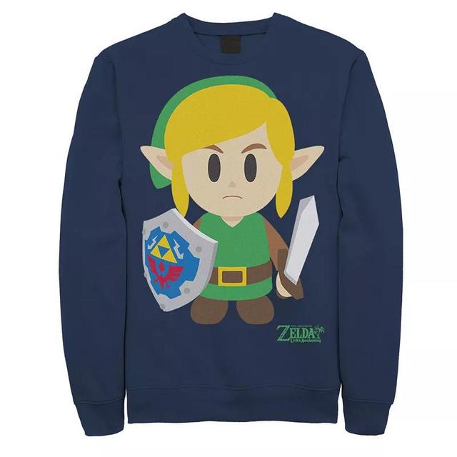 Mens Nintendo Legend Of Zelda Links Awakening Link Avatar Fleece Blue Product Image