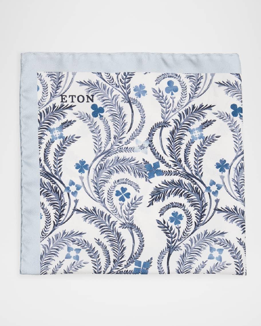 Men's Silk Twill Floral Pocket Square Product Image