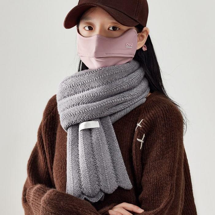 Plain Knit Scarf Product Image