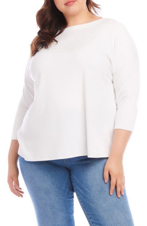 Karen Kane Plus Boat Neck Top Product Image