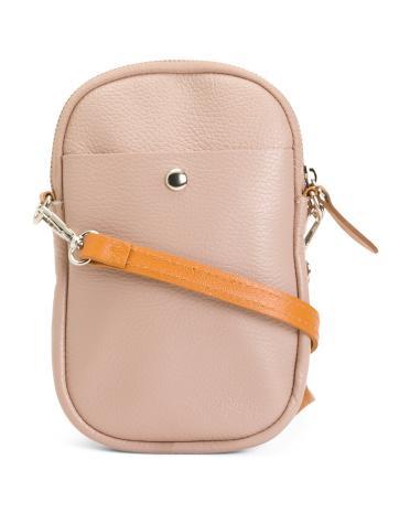 Leather Phone Holder Crossbody for Women Product Image