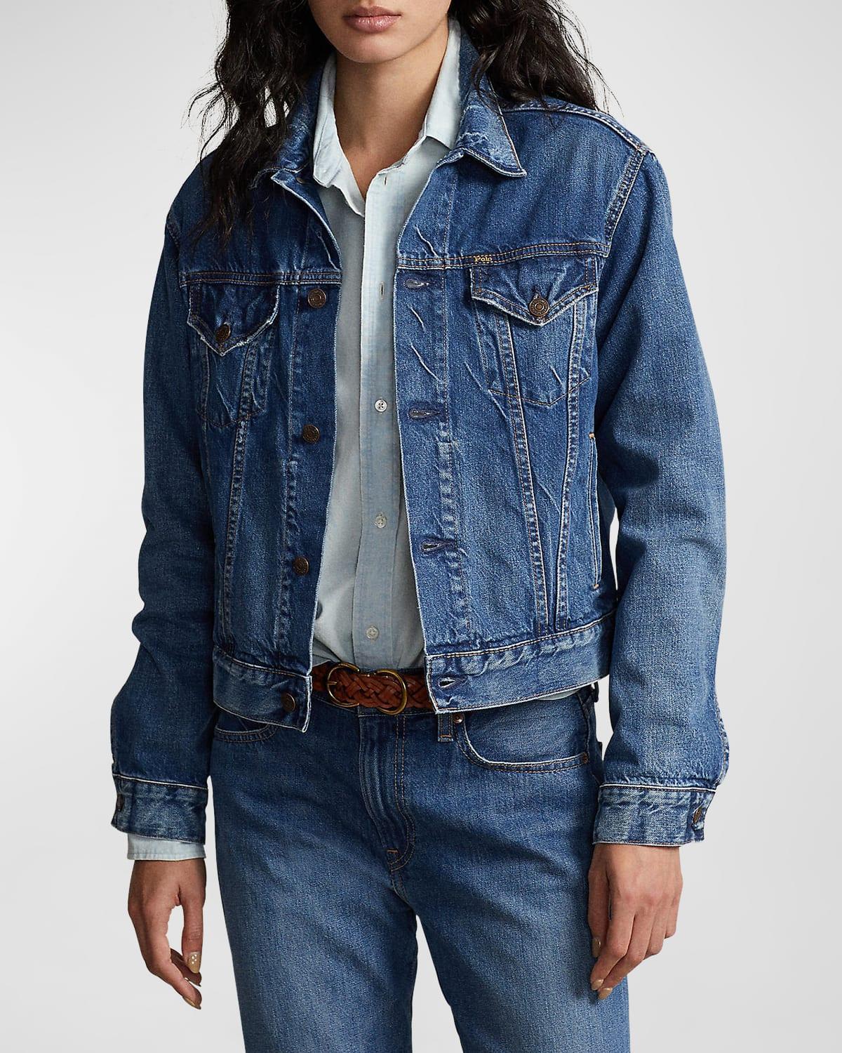 Womens Denim Trucker Jacket product image