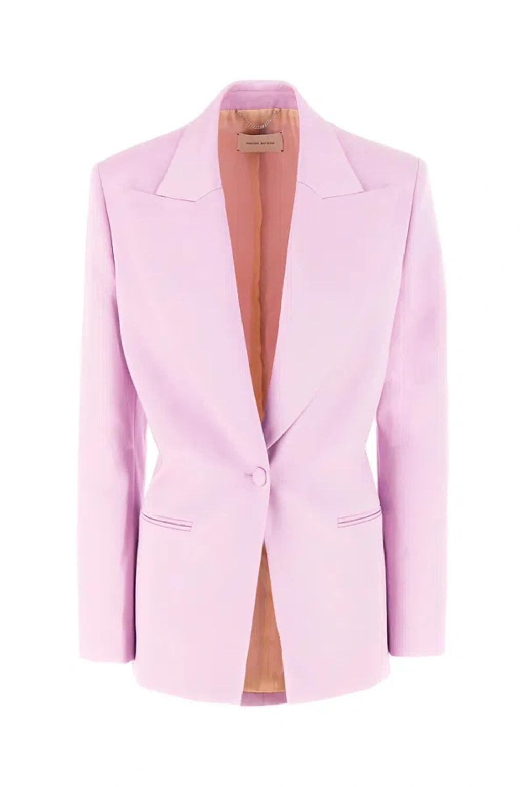 MAGDA BUTRYM Lilac Lyocell Blend Oversize Blazer In Lilla product image