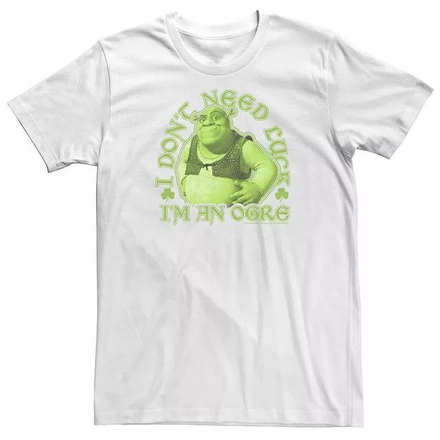 Big & Tall Shrek Saint Patricks Day I Dont Need Luck Im An Ogre Tee, Mens Product Image