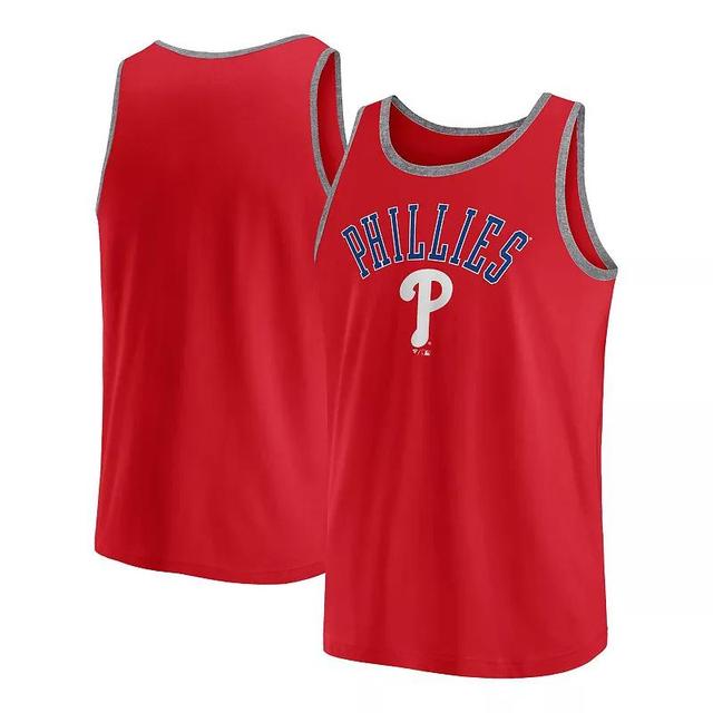 Fanatics Mens Red Philadelphia Phillies Bet Tank Top - Red Product Image