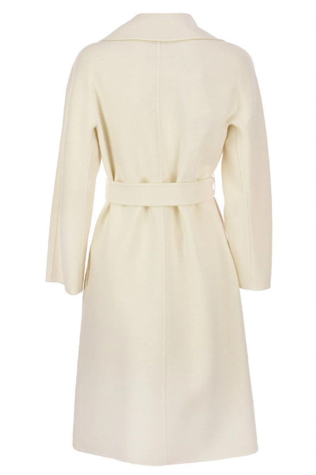 MAX MARA Studio Cles - Wool, Cashmere And Silk Coat In White Product Image