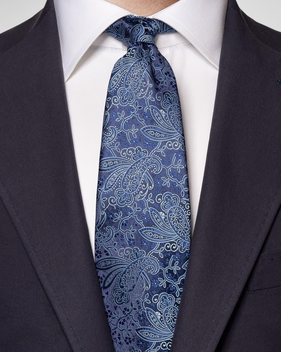 Men's Paisley Silk Tie Product Image