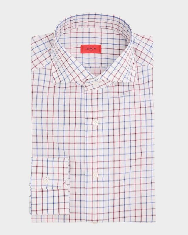 Men's Cotton Graph Check Dress Shirt Product Image