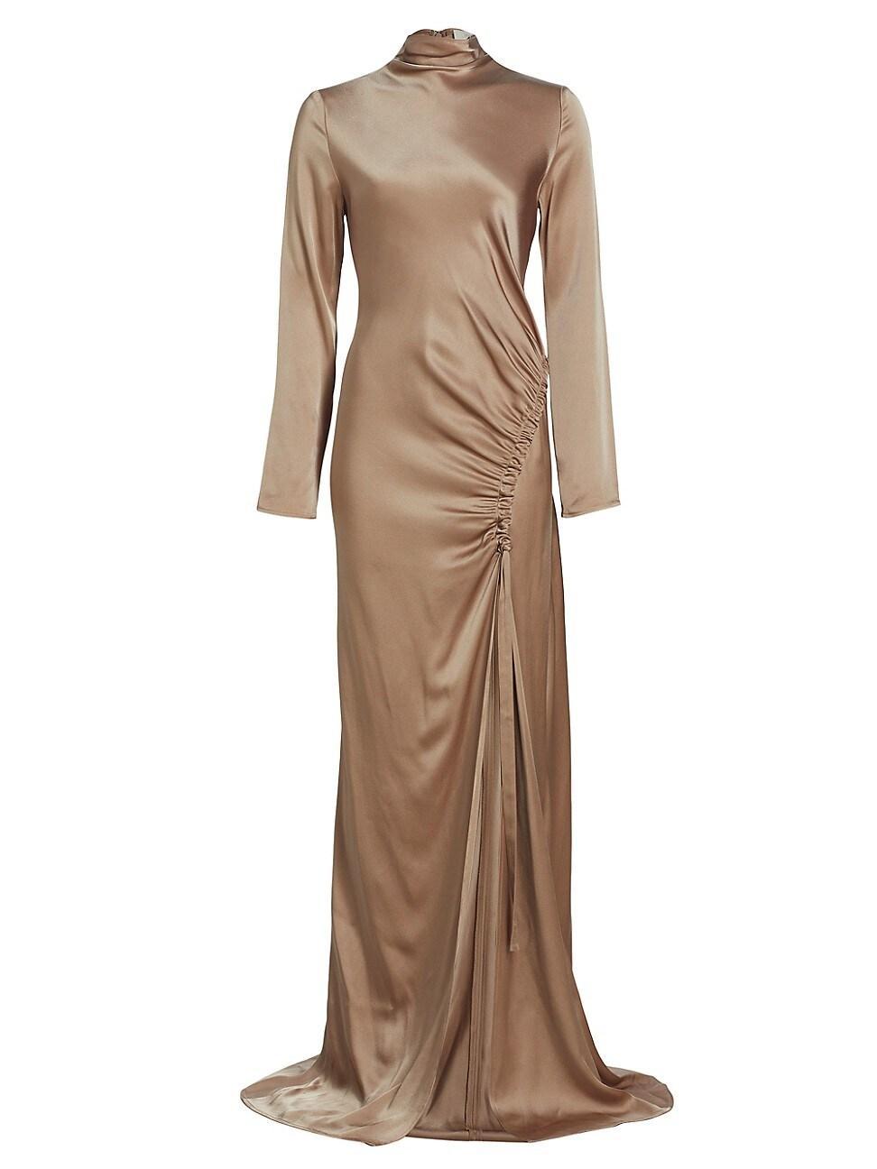 Womens Satin Bias Seam Gown Product Image