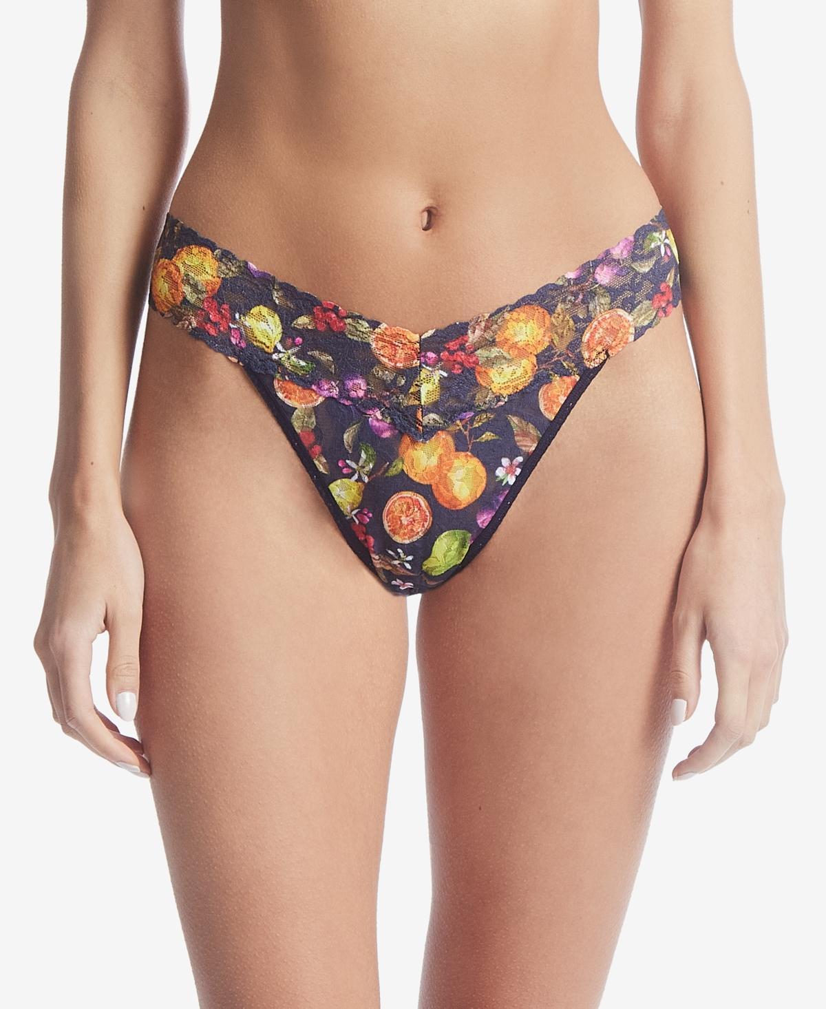 Hanky Panky Print Lace Original Rise Thong Product Image