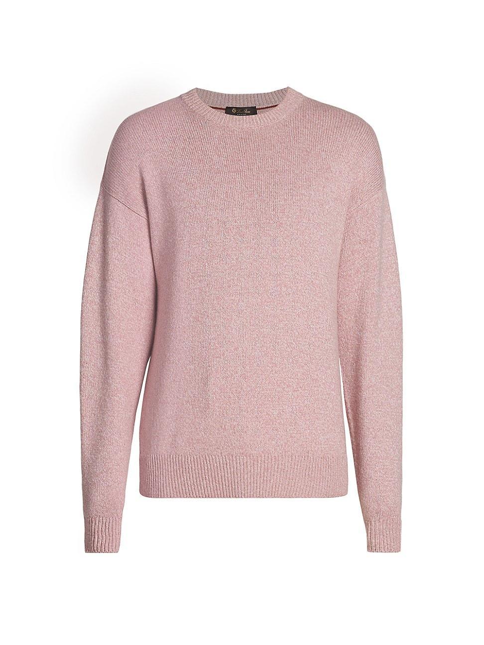 Mens Washiba Cotton-Cashmere Crewneck Sweater product image