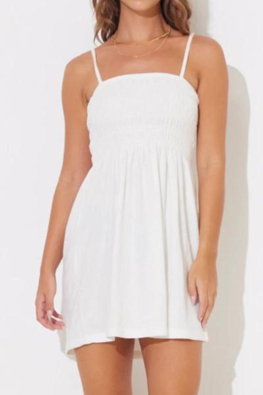 Terry Cloth Halter Dress Product Image