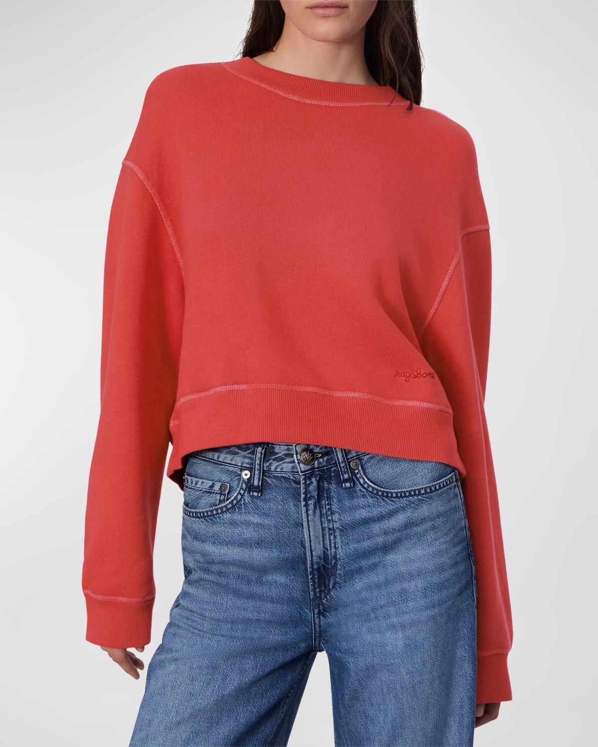 Womens Terry Crewneck Sweatshirt Product Image