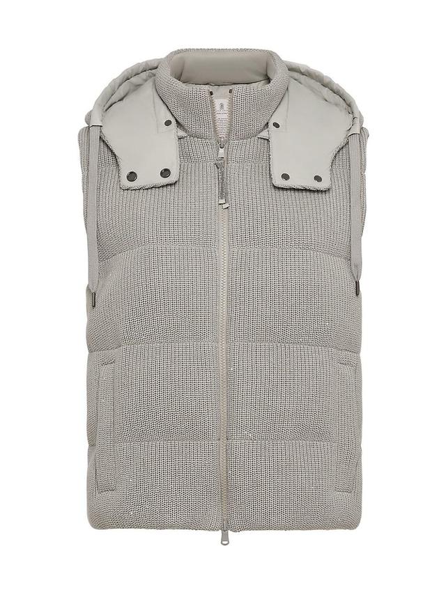 Womens Dazzling Cotton English Rib Knit Down Vest Product Image