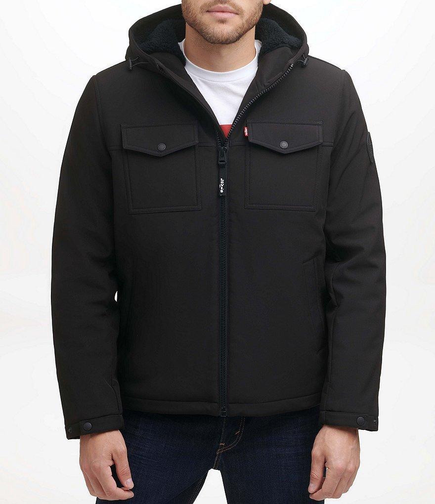 Levi's® Dual Chest Pocket Soft Shell Sherpa Lined Zip Front Jacket Product Image